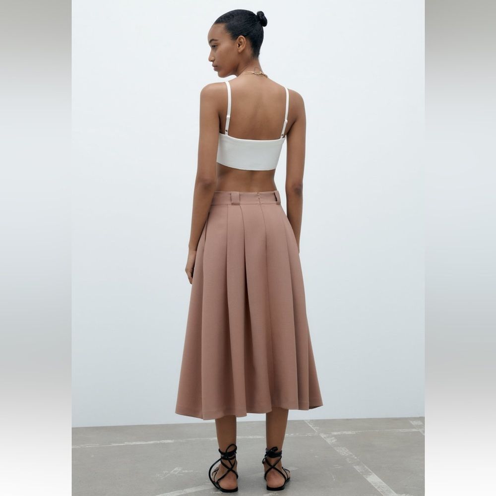 ZARA VOLUMINOUS MIDI SKIRT 2371/446/120/019 - Picture 9 of 14